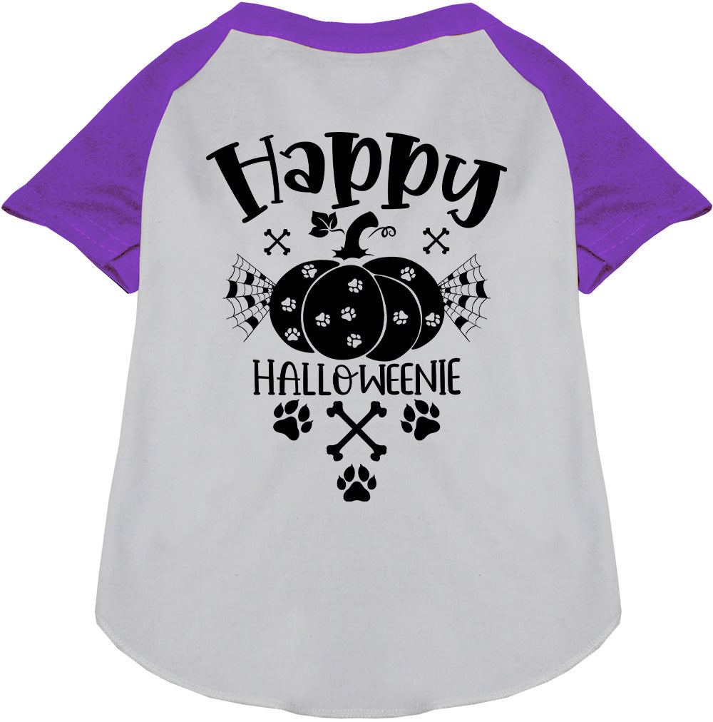 Happy Halloweenie Pet Raglan Shirt