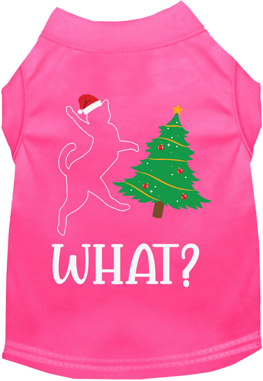 Kitty What Christmas Tree Pet Shirt