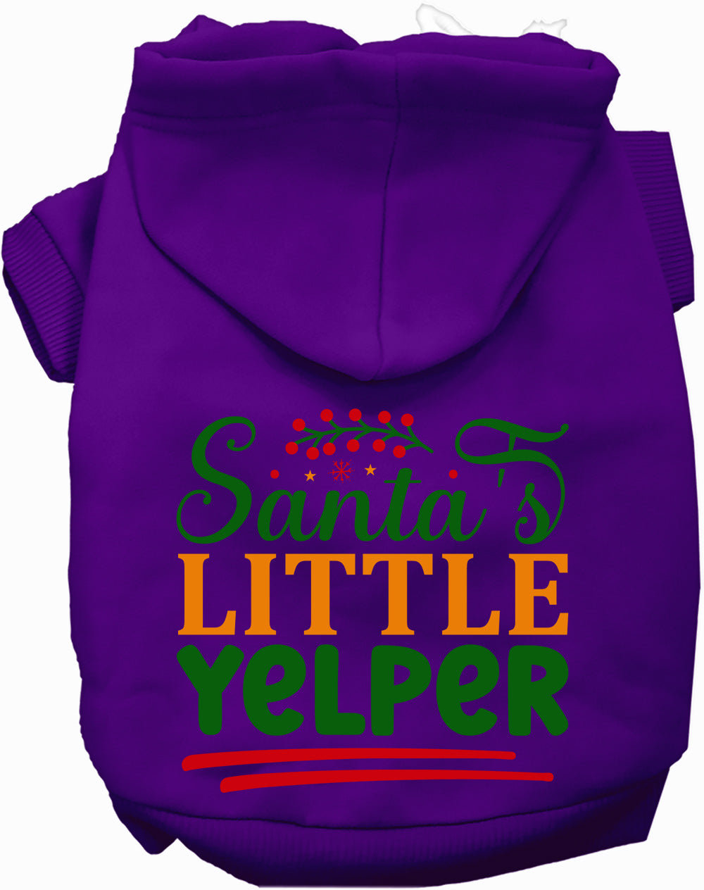Santa's Little Yelper Christmas Pet Hoodie