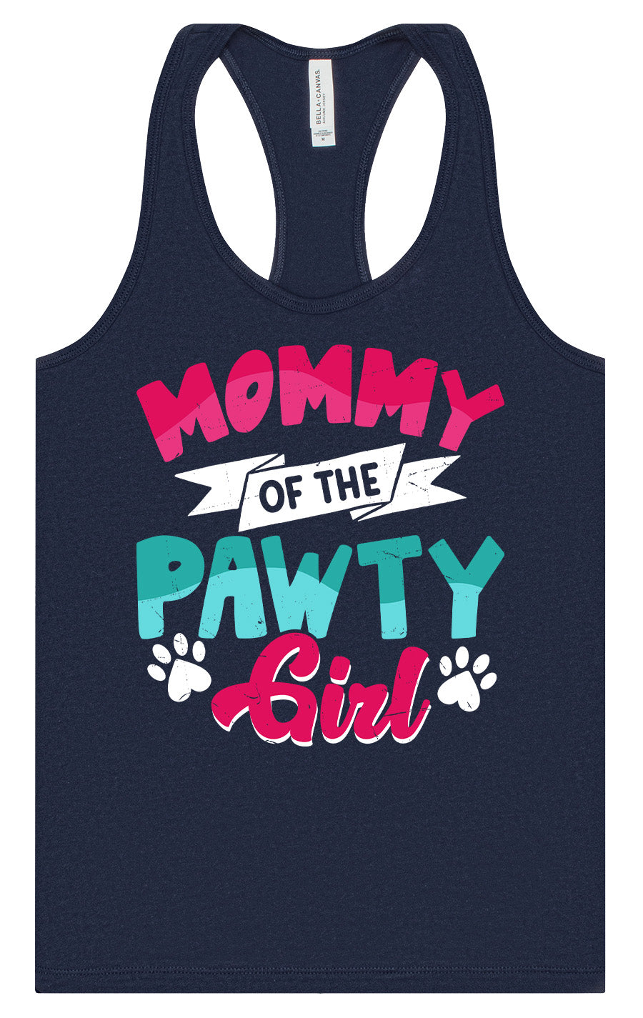 Mommy of the Pawty Girl Women's Racerback Tank