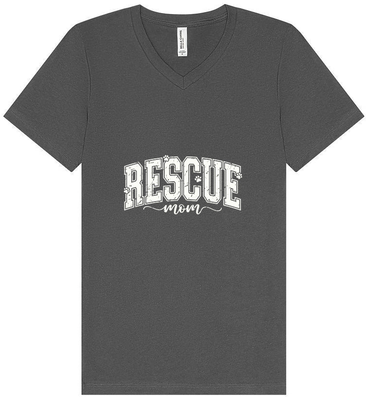 Rescue Mom Unisex V-Neck Shirt
