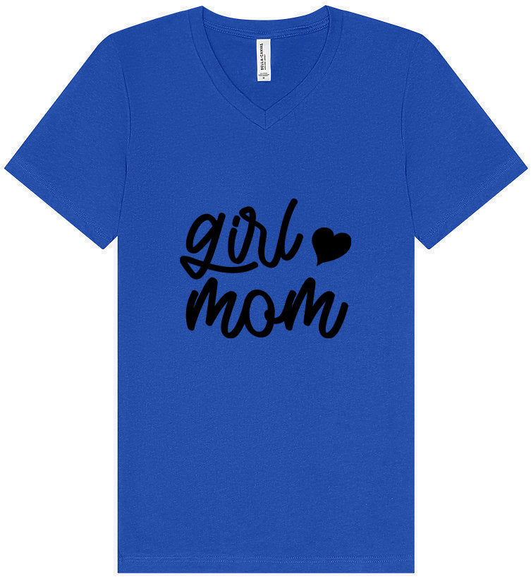Girl Mom Unisex V-Neck Shirt