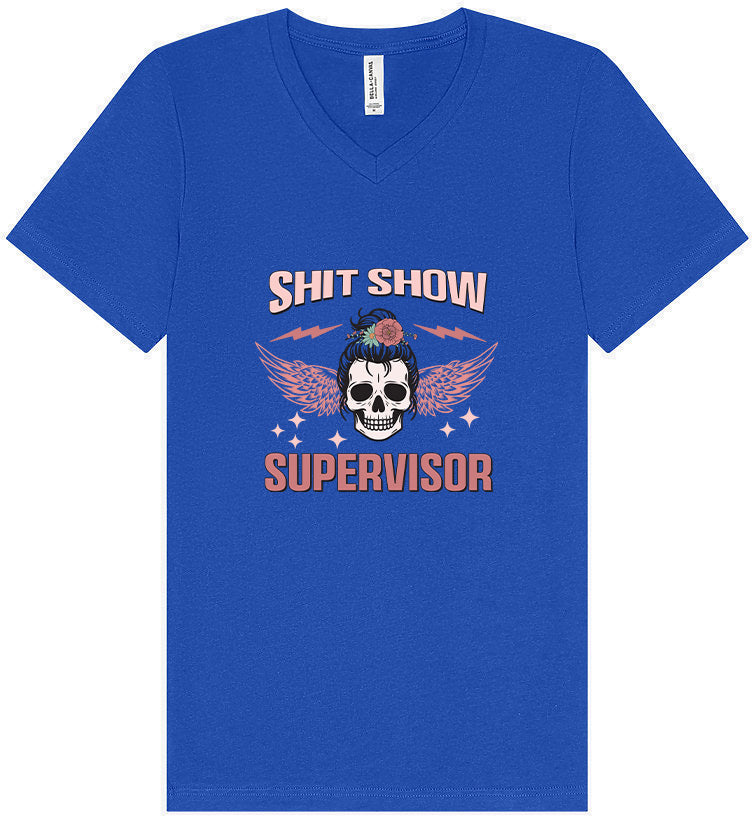 Shitshow Supervisor Unisex V-Neck Shirt