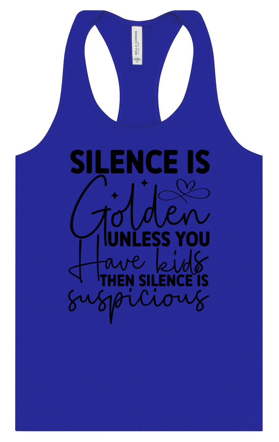 Silence is Suspicious Women's Racerback Tank
