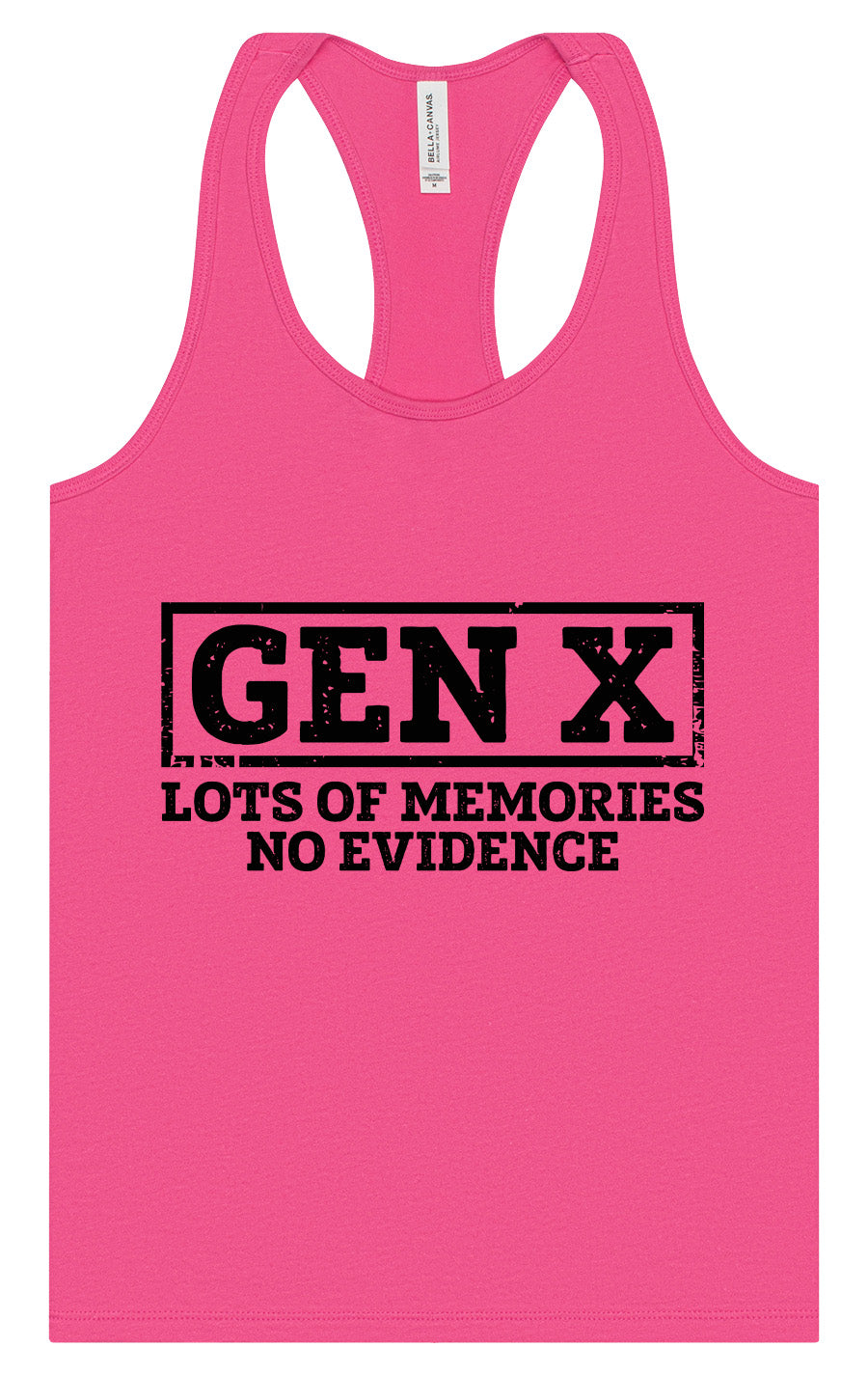 Gen X No Evidence Women's Racerback Tank