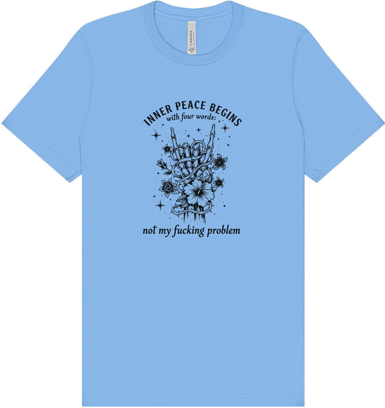 Inner Peace Begins With... Adult Bella Canvas Shirt