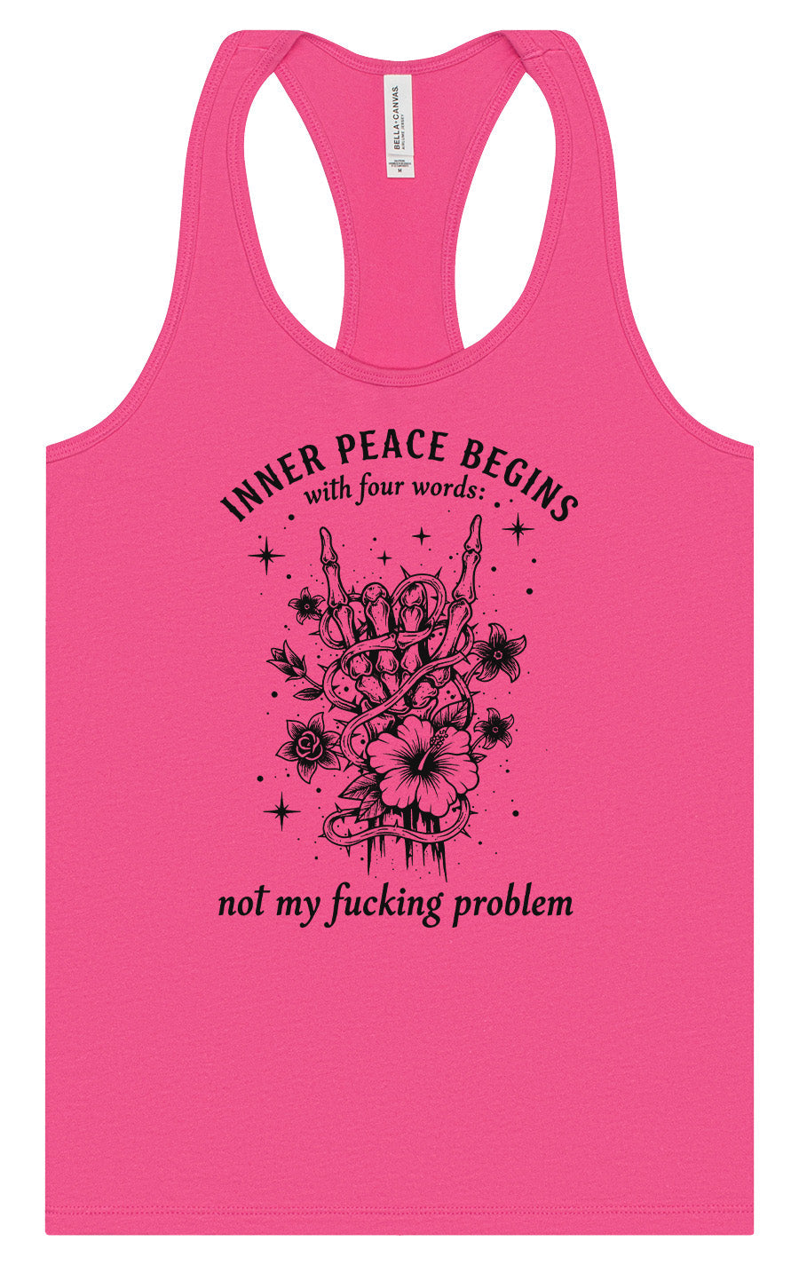 Inner Peace Begins With... Women's Racerback Tank