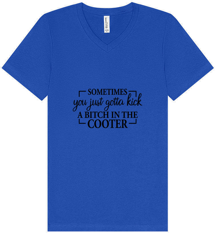 Kick a Bitch Unisex V-Neck Shirt