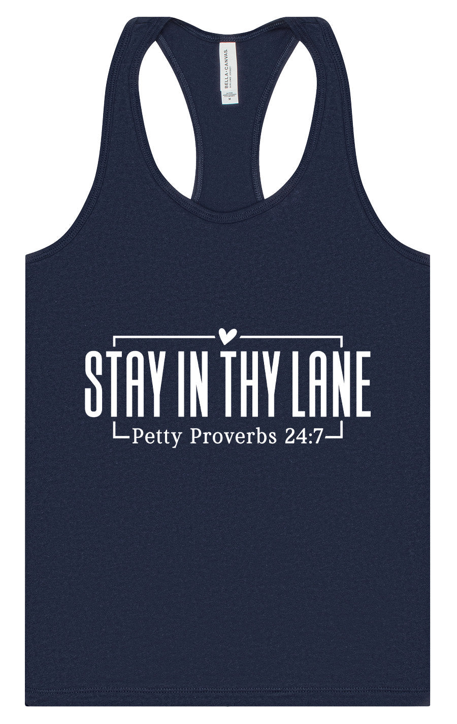 Stay in Thy Lane Women's Racerback Tank