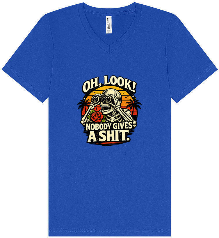 Oh Look! Nobody Gives a Shit! Unisex V-Neck Shirt