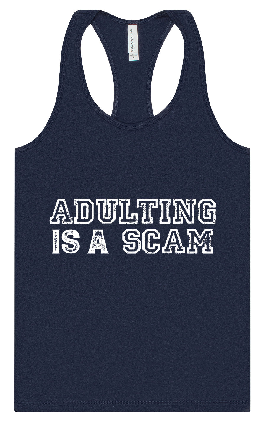 Adulting is a Scam Women's Racerback Tank
