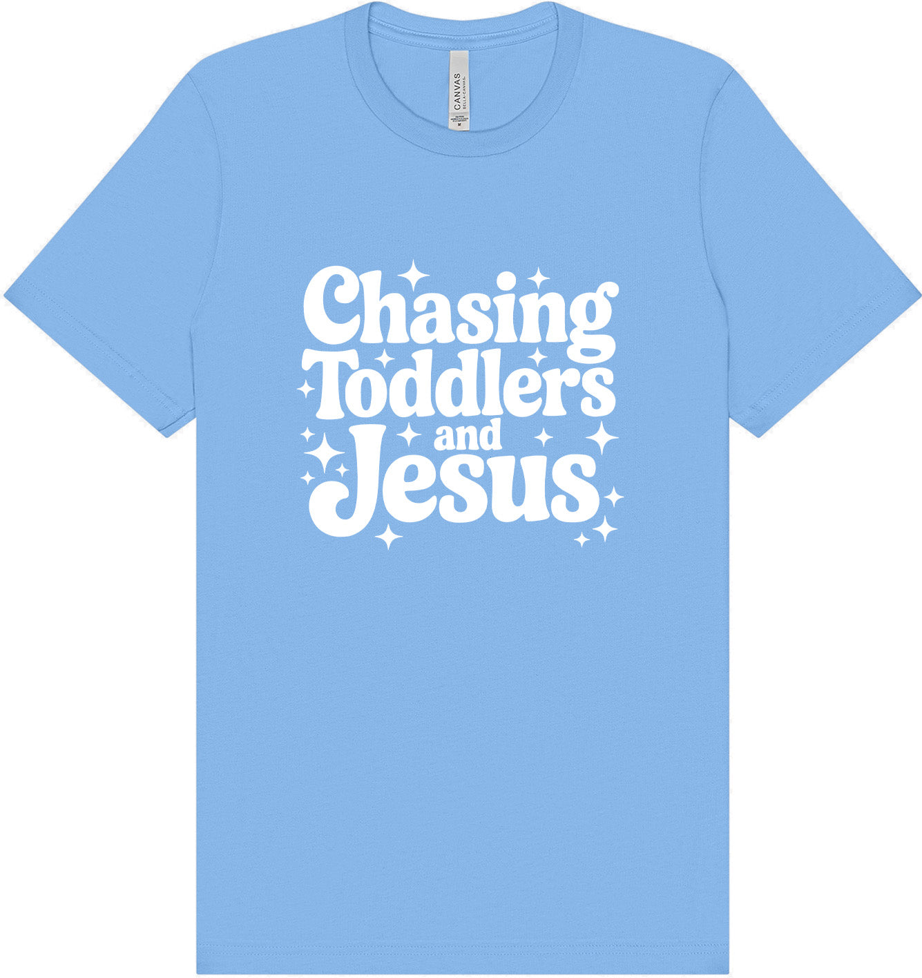 Chasing Toddlers and Jesus Adult Bella Canvas Shirt