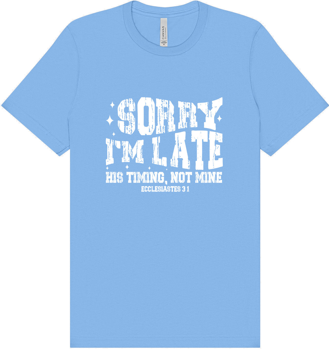 His Timing, Not Mine Adult Bella Canvas Shirt