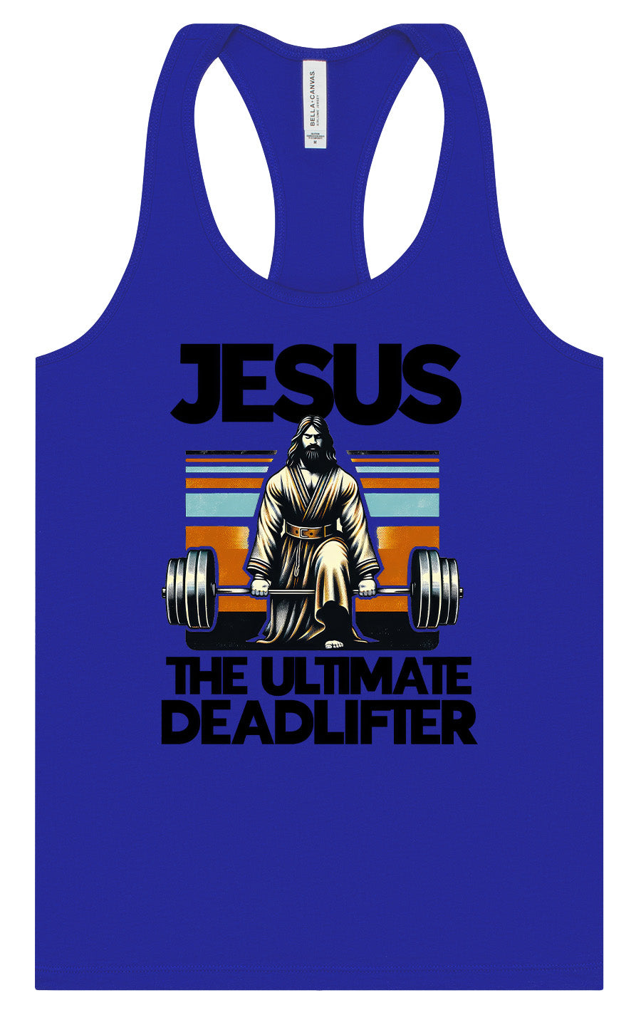 Jesus, the Ultimate Deadlifter Women's Racerback Tank
