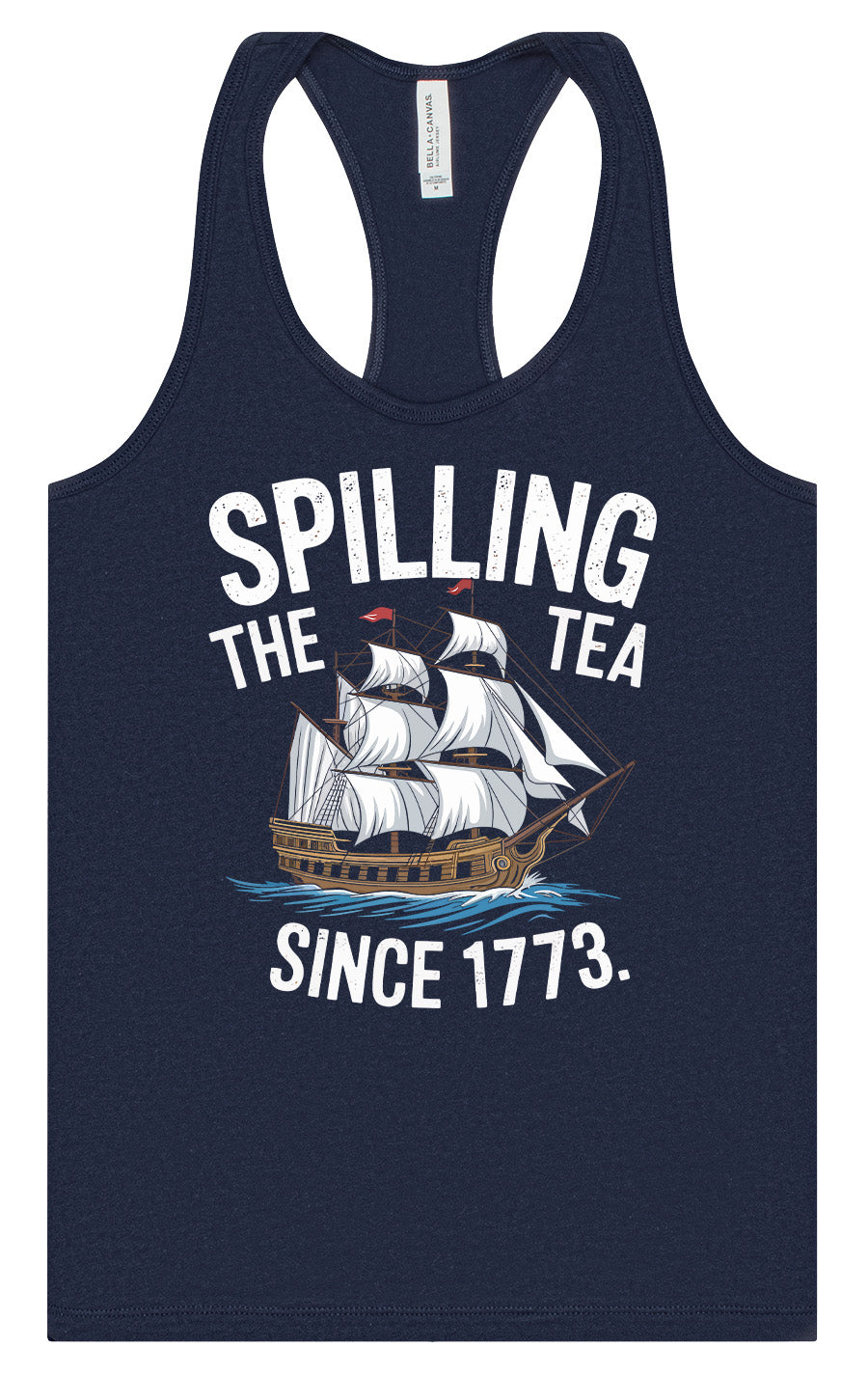 Spilling the Tea Since 1773 Women's Racerback Tank