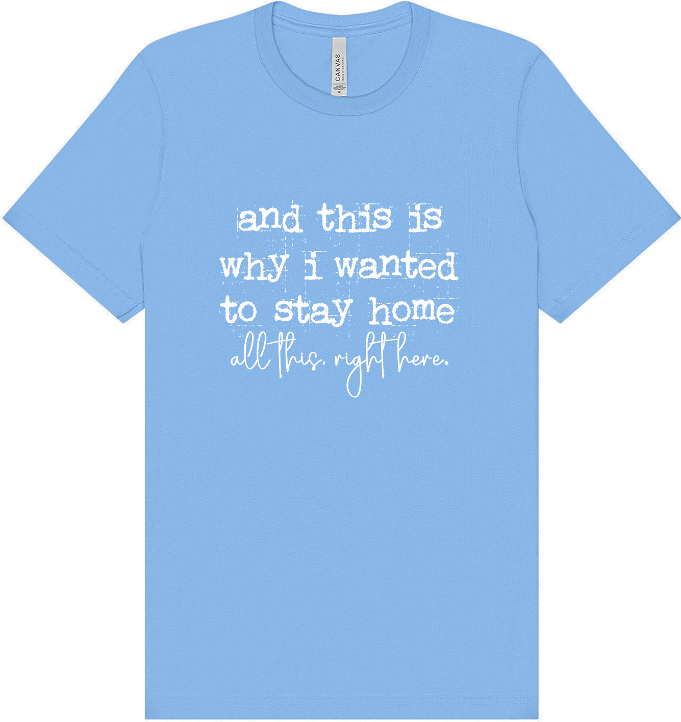 This is Why I Wanted to Stay Home Adult Bella Canvas Shirt