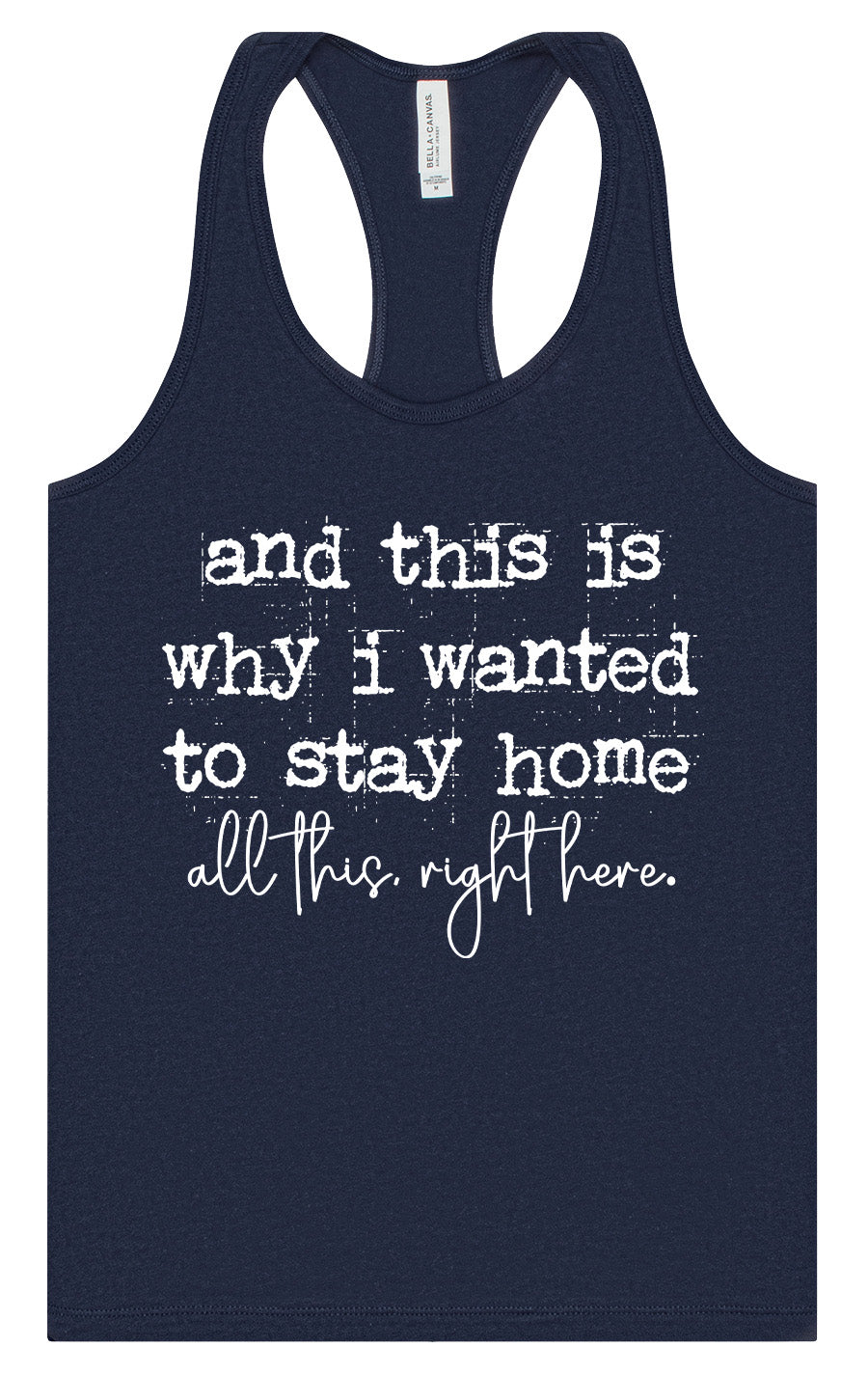 This is Why I Wanted to Stay Home Women's Racerback Tank