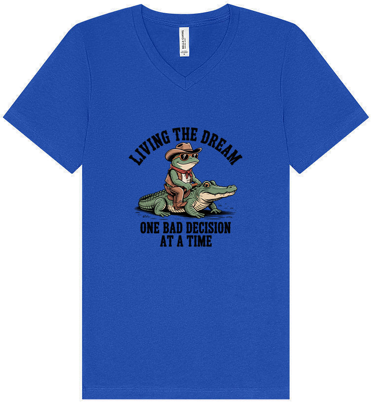 One Bad Decision Unisex V-Neck Shirt
