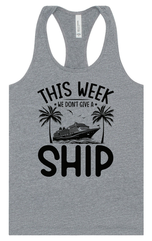 We Don't Give a Ship Women's Racerback Tank