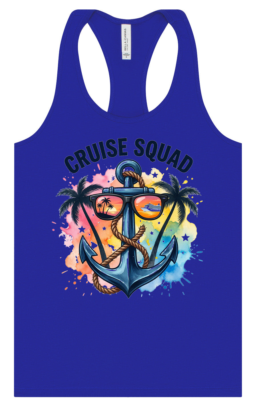 Anchored Cruise Squad Women's Racerback Tank