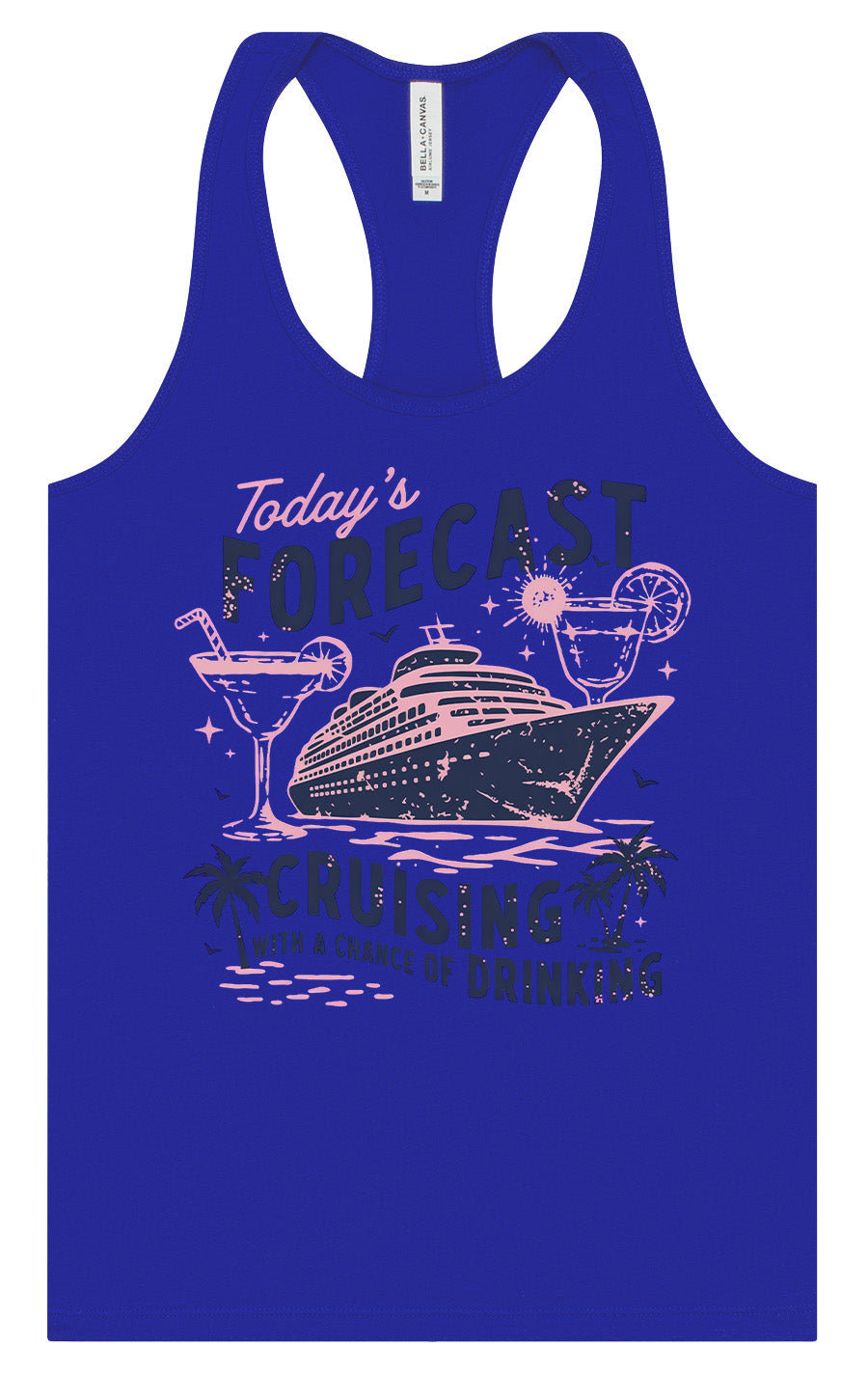 Cruising with a Chance of Drinking Women's Racerback Tank