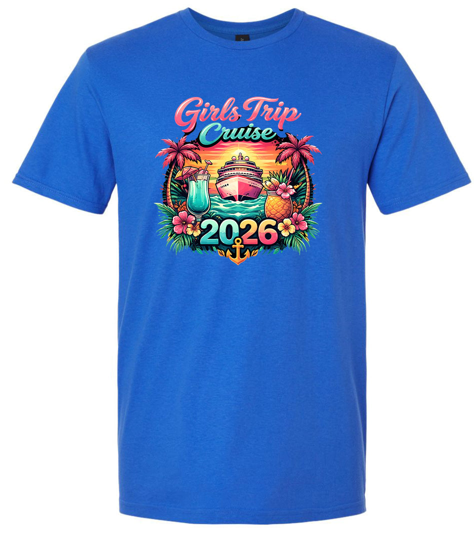 Girls Trip Cruise 2026 Adult Gildan Soft Shirt