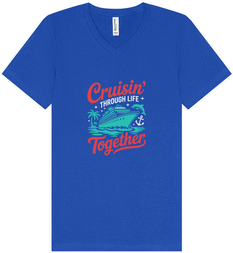Cruisin' Through Life Together Unisex V-Neck Shirt