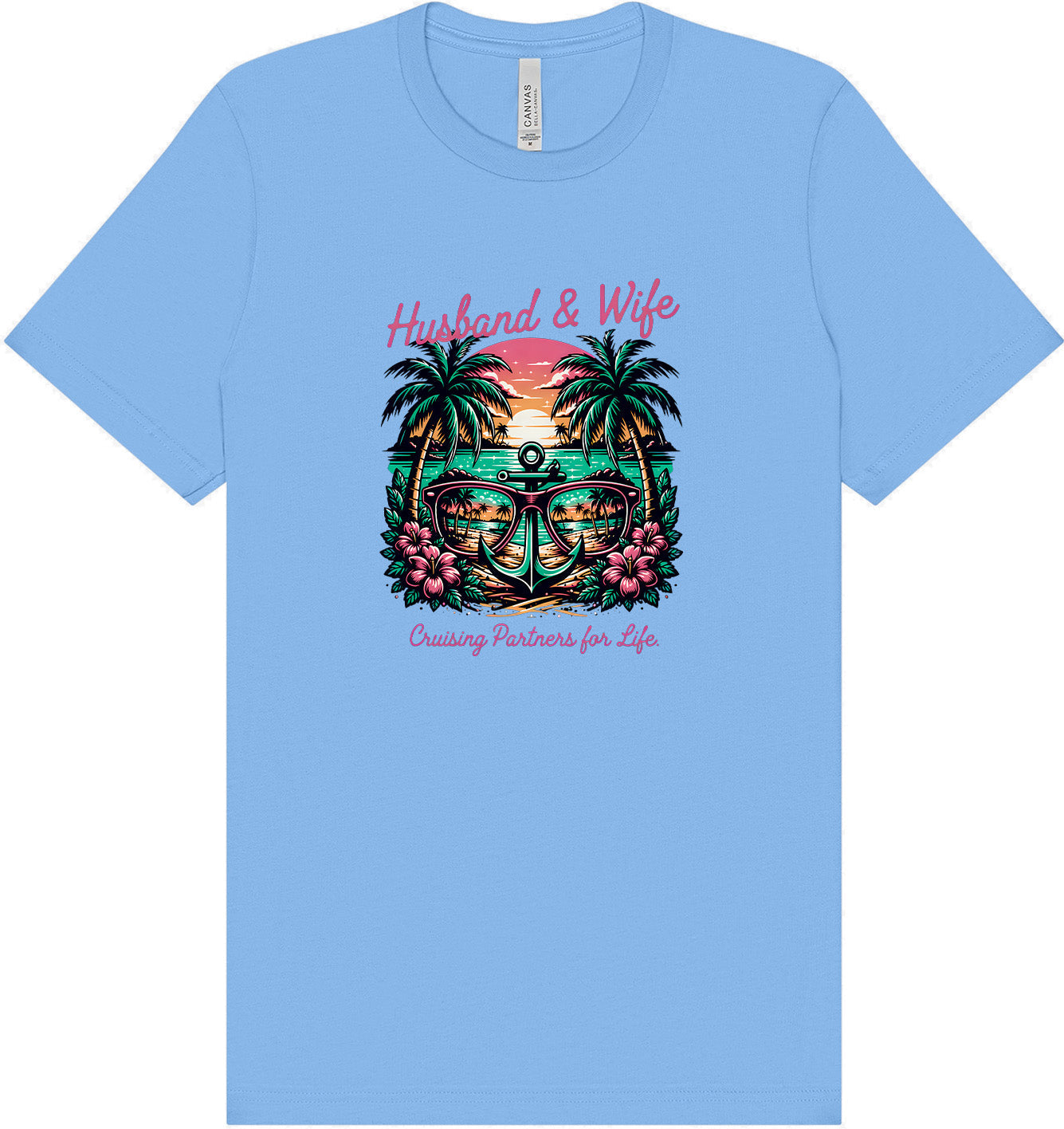 Anchor Husband and Wife Adult Bella Canvas Shirt