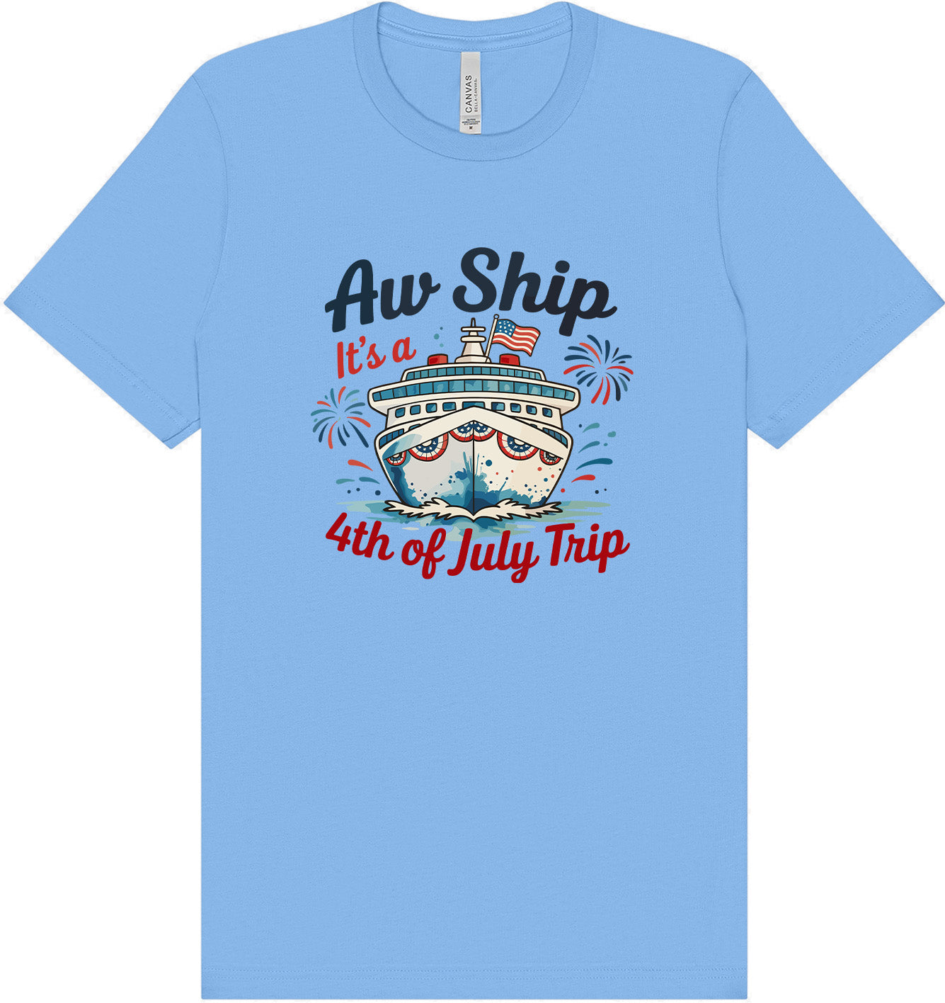 4th of July Cruise Adult Bella Canvas Shirt