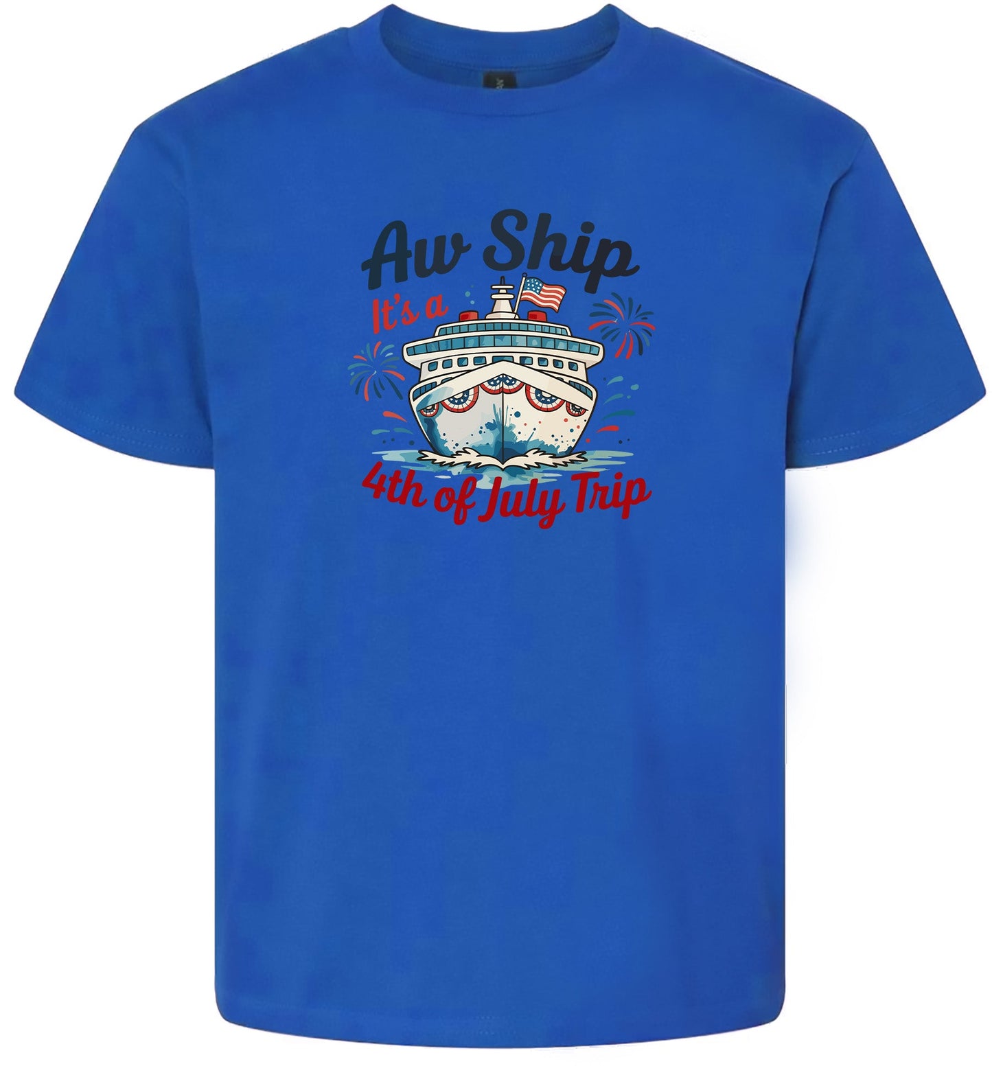 4th of July Cruise Children's Gildan Soft Shirt