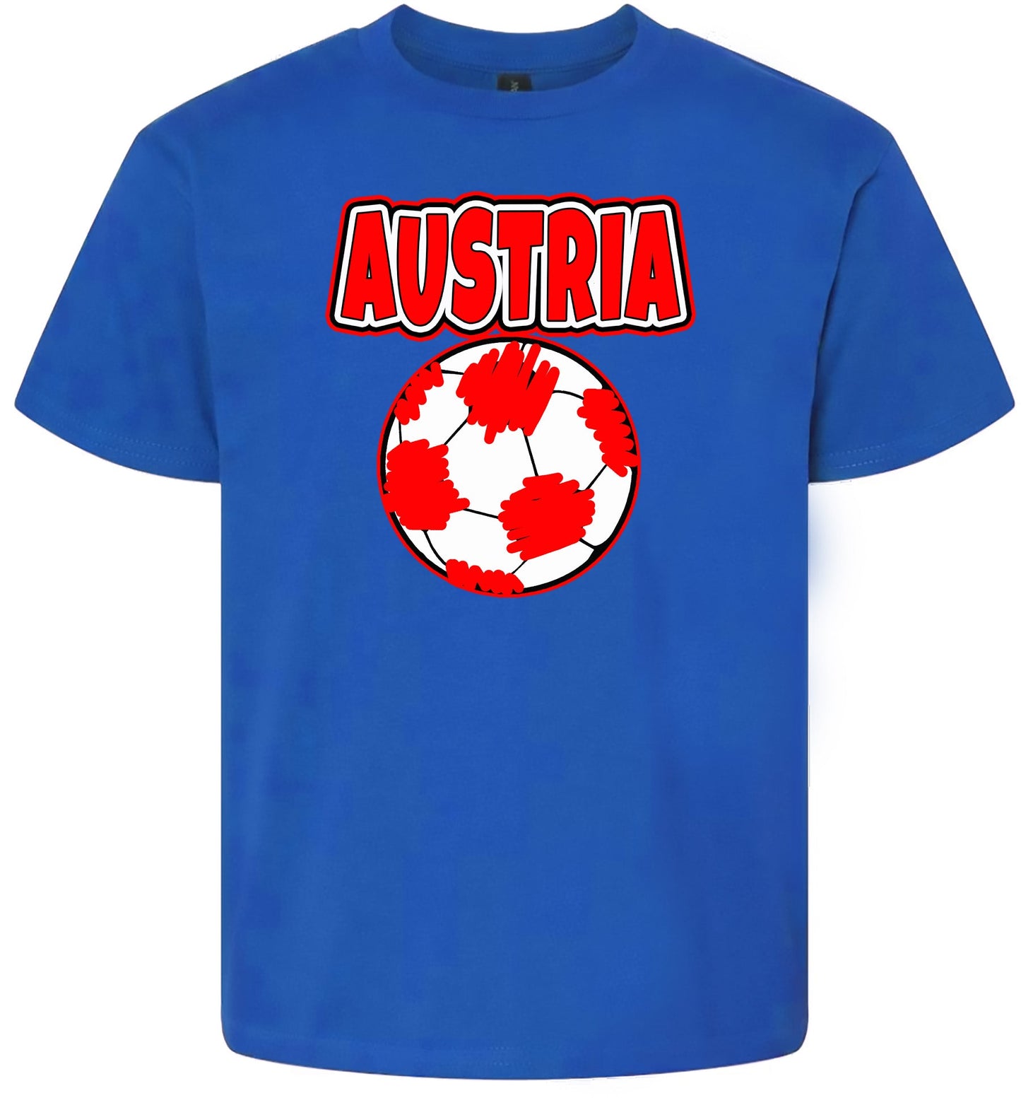 Austria Soccer Children's Gildan Soft Shirt