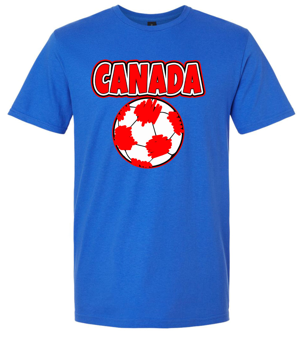 Canada Soccer Adult Gildan Soft Shirt