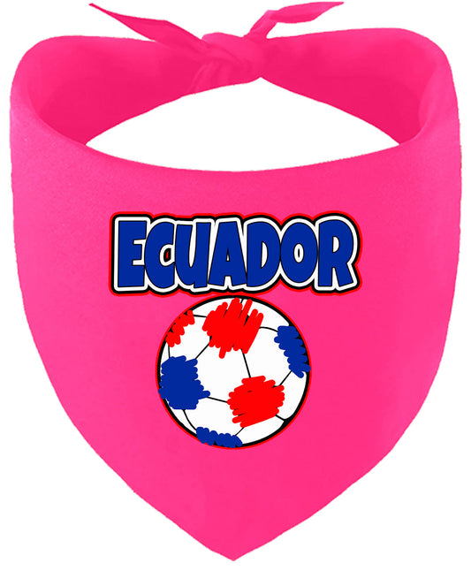 Ecuador Soccer Pet Bandana