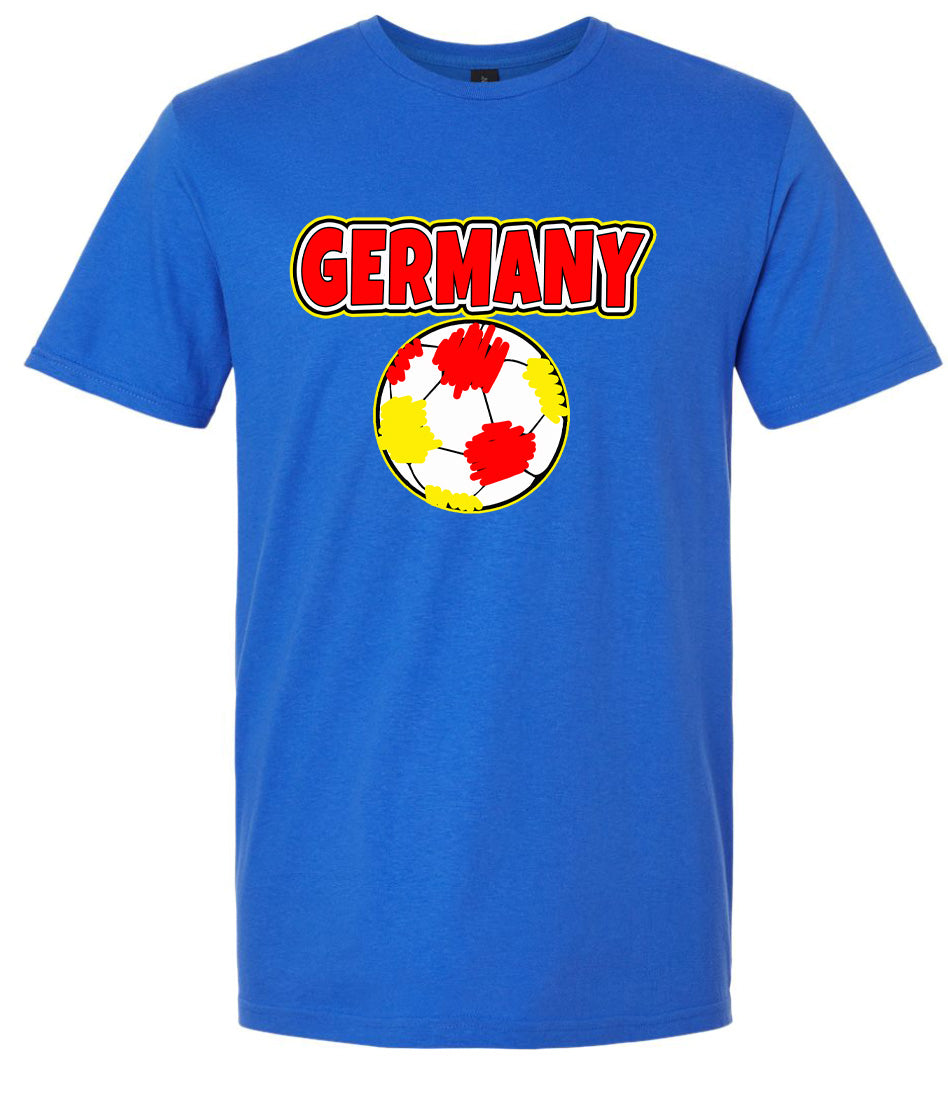 Germany Soccer Adult Gildan Soft Shirt