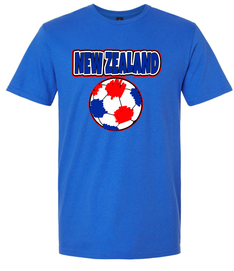 New Zealand Soccer Adult Gildan Soft Shirt