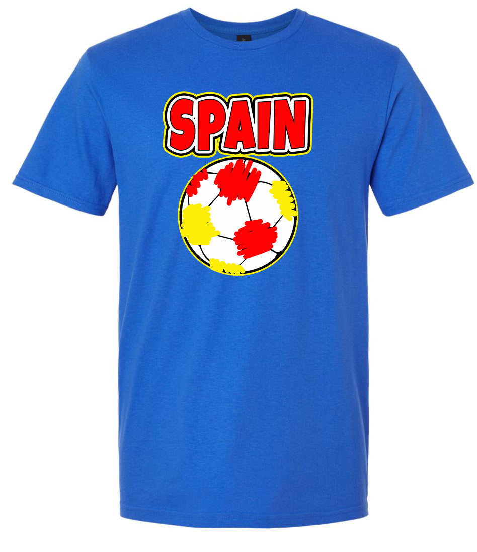 Spain Soccer Children's Gildan Soft Shirt