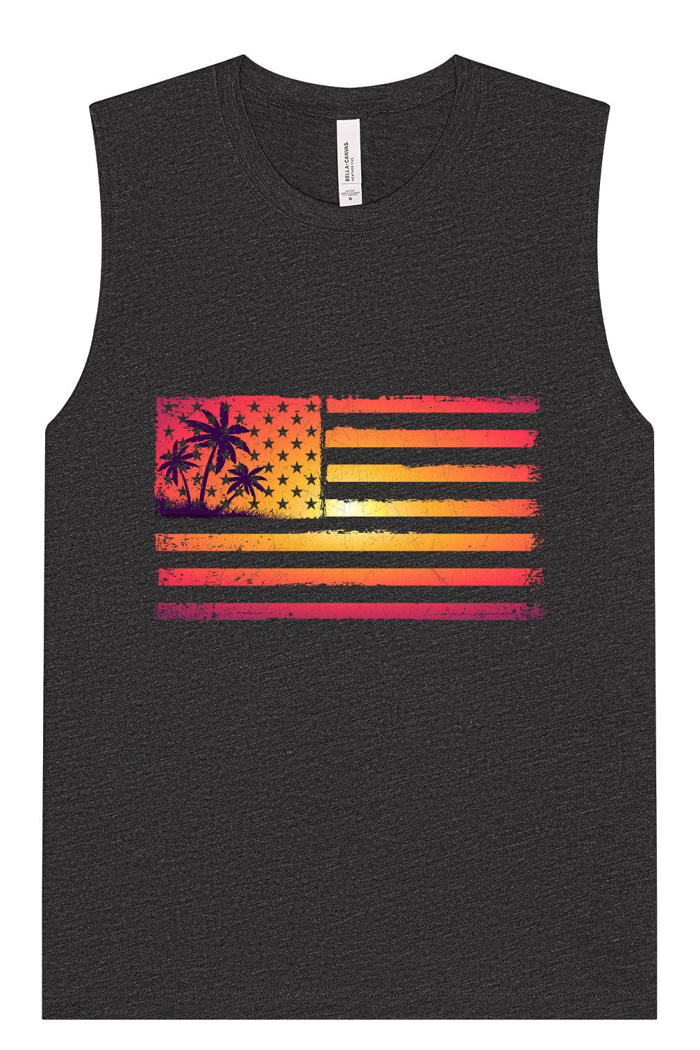 Beach American Flag Muscle Tank