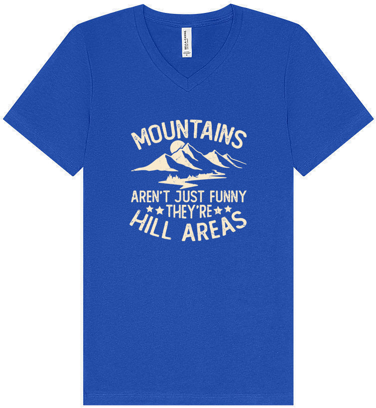 Mountains are Hill Areas Unisex V-Neck Shirt