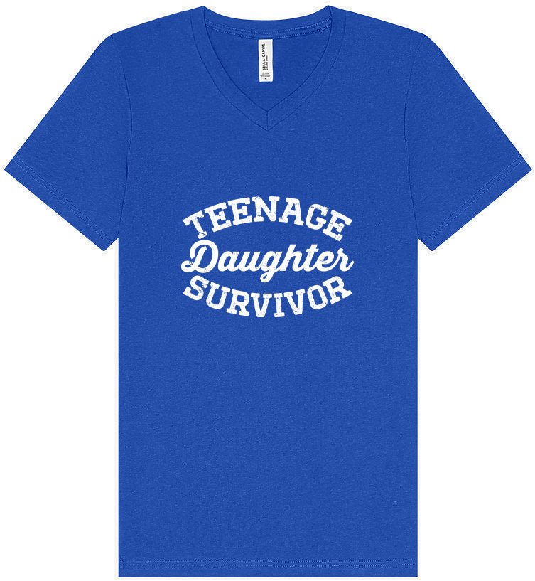 Teenage Daughter Survivor Unisex V-Neck Shirt