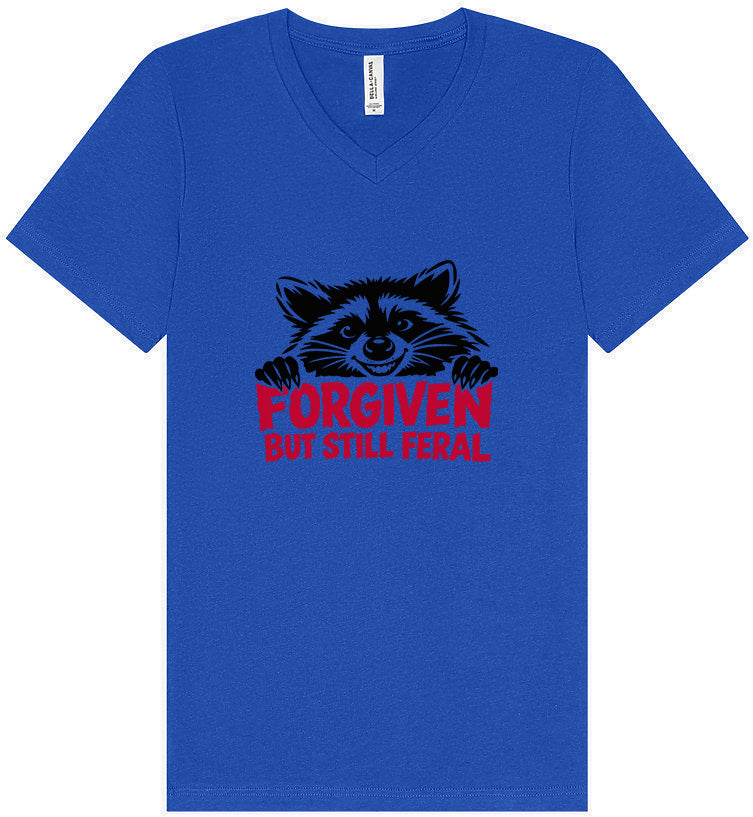 Forgiven Still Feral Unisex V-Neck Shirt