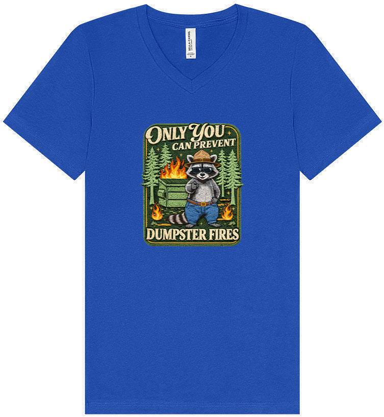 Prevent Dumpster Fires Unisex V-Neck Shirt
