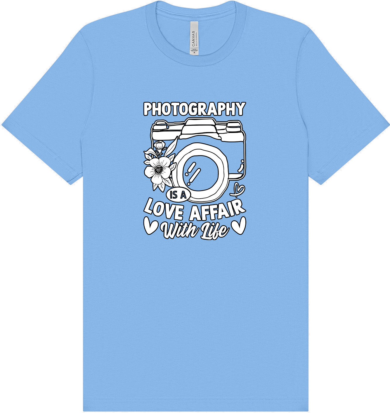 Photography is a Love Affair Adult Bella Canvas Shirt