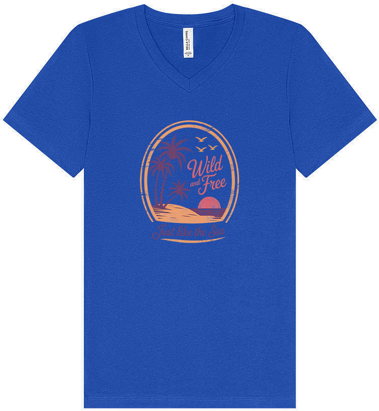 Just Like the Sea Unisex V-Neck Shirt