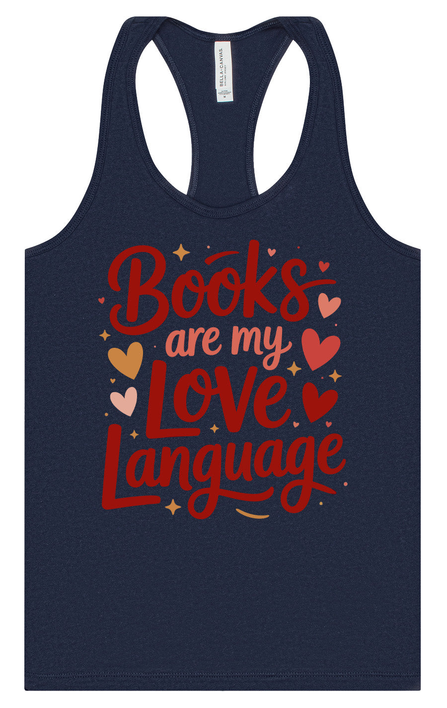 Books are my Love Language Women's Racerback Tank