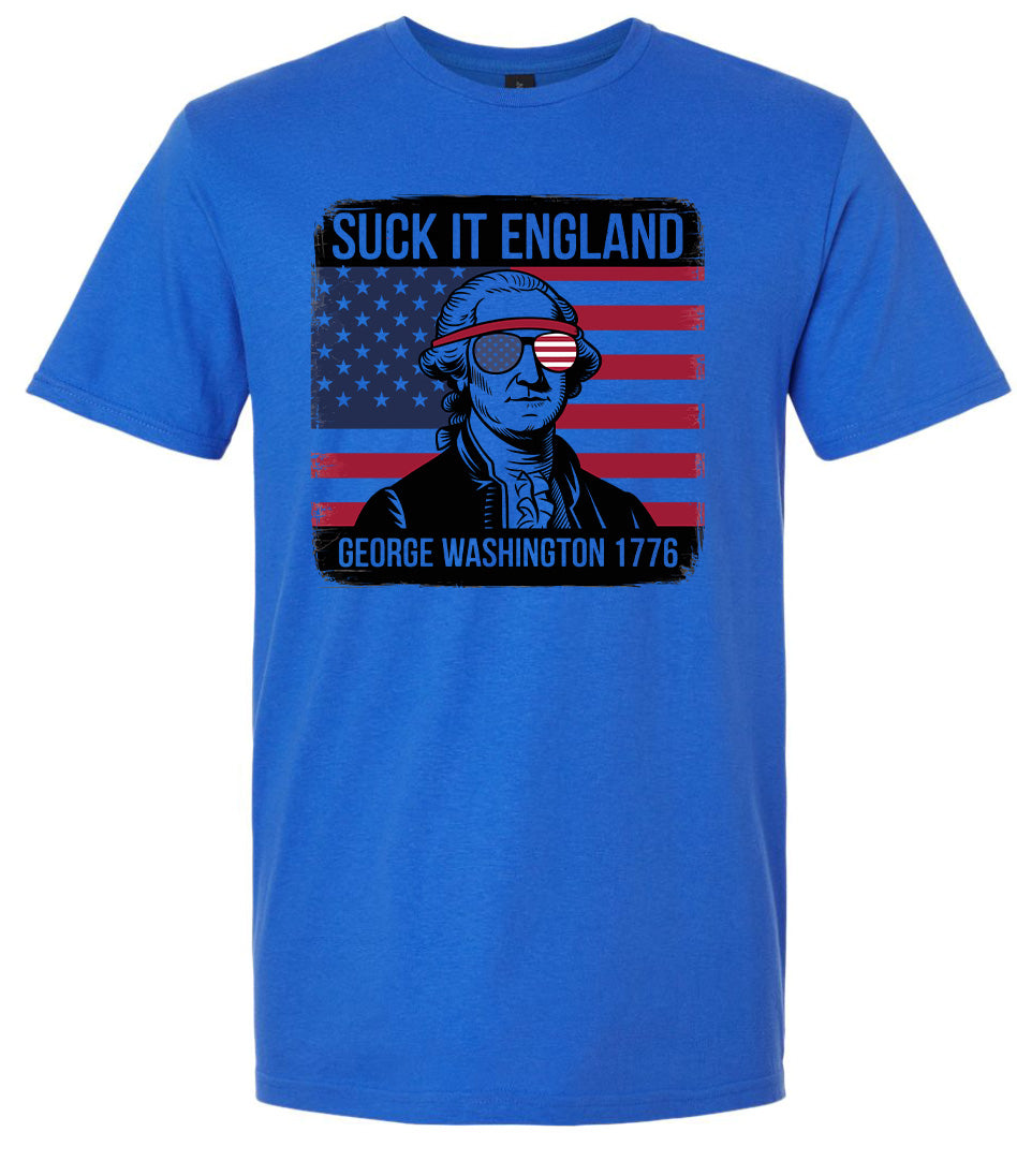 Suck it England Adult Gildan Soft Shirt
