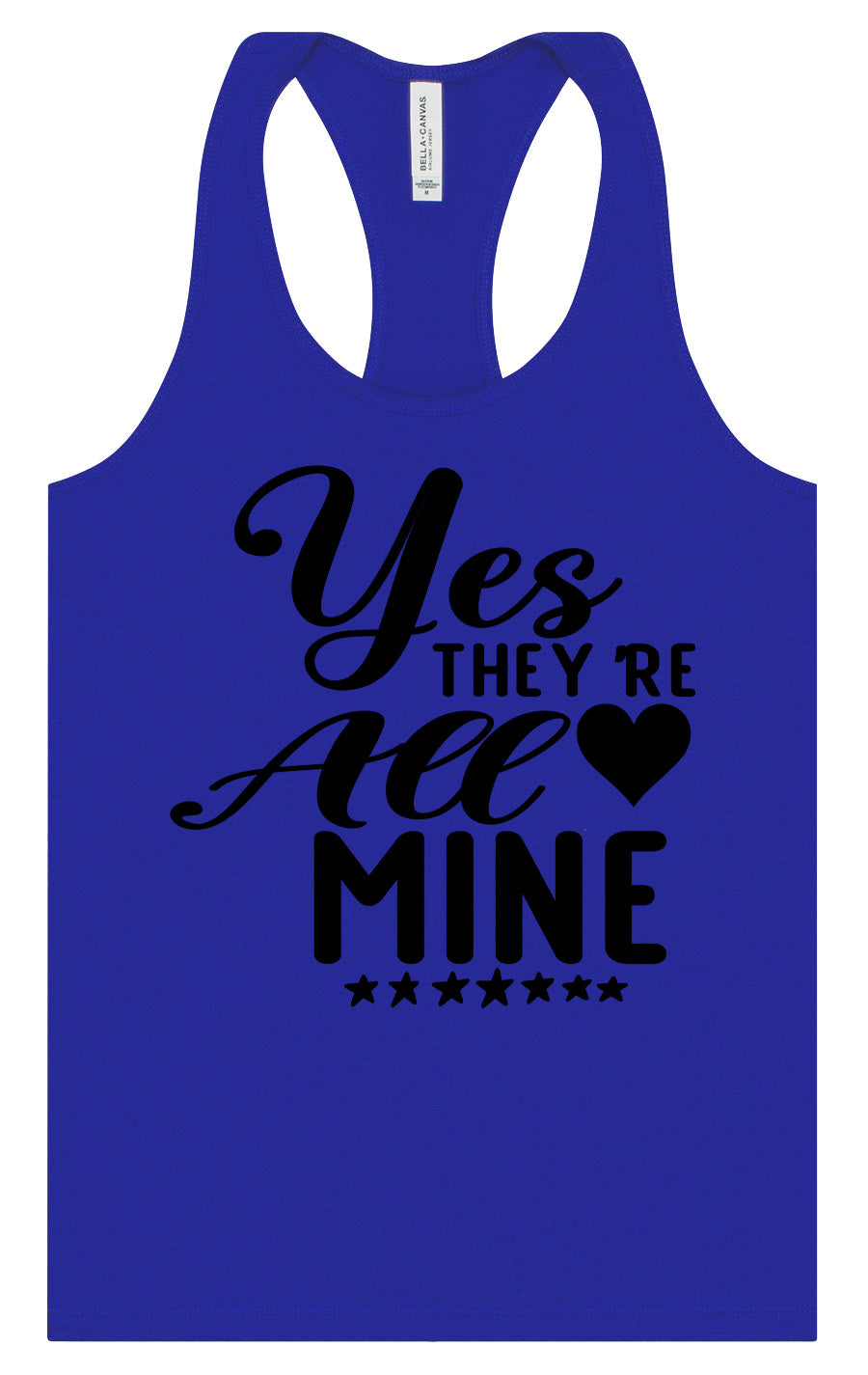 Yes They're All Mine Women's Racerback Tank