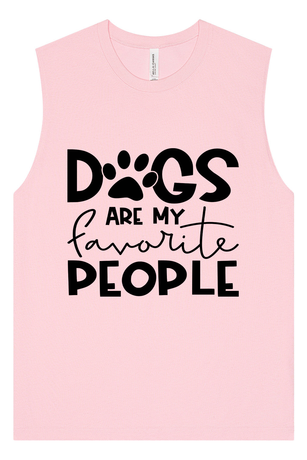 Dogs Are My Favorite People Muscle Tank