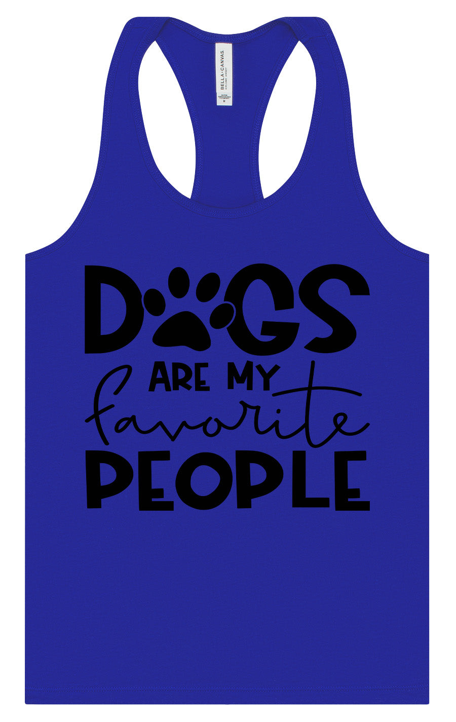 Dogs Are My Favorite People Women's Racerback Tank