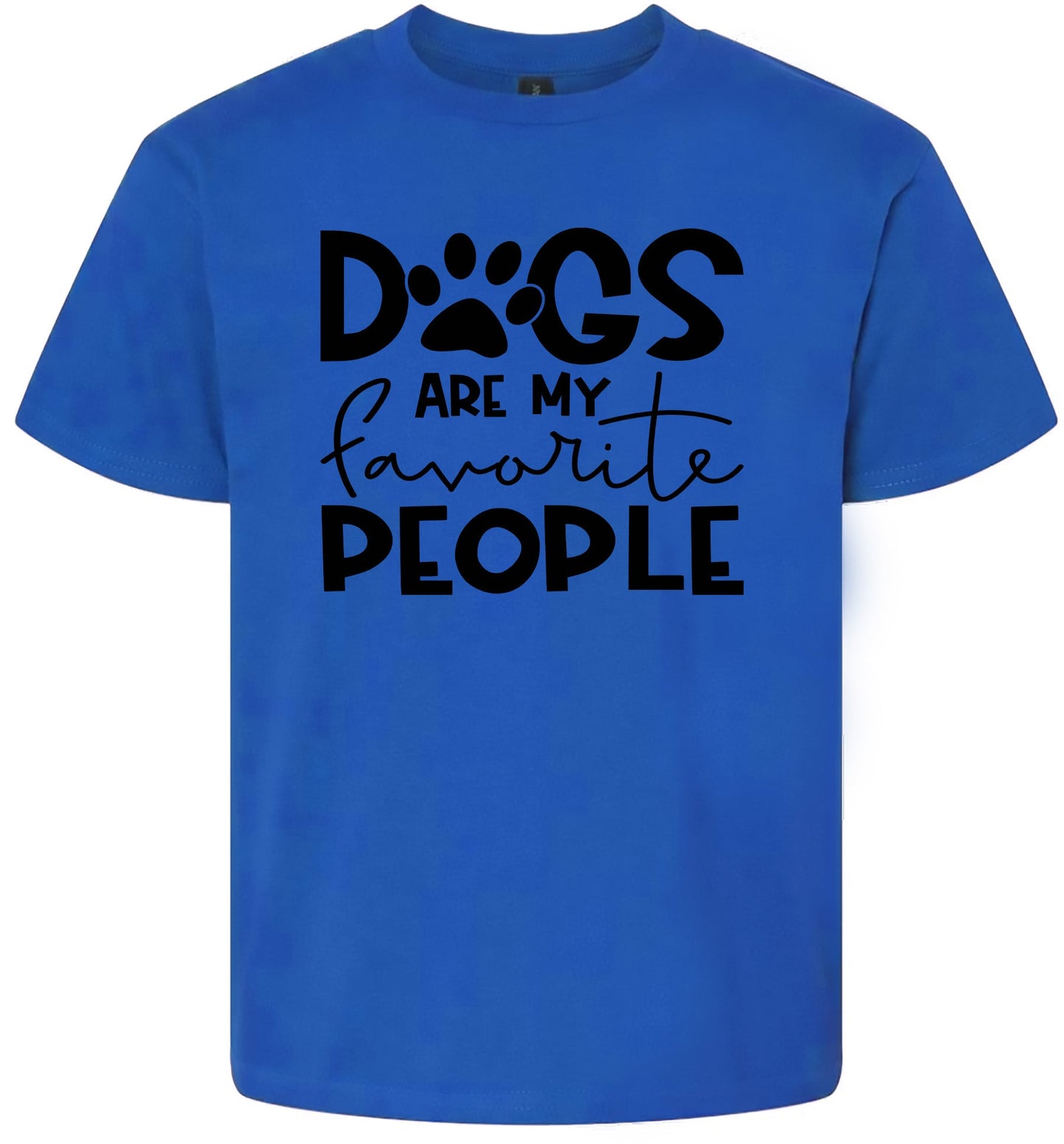 Dogs Are My Favorite People Children's Gildan Soft Shirt