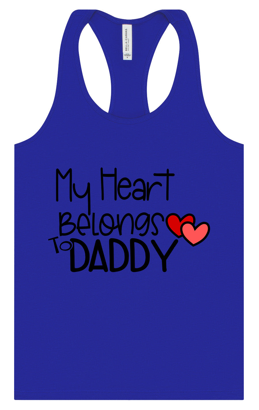 My Heart Belongs to Daddy Women's Racerback Tank